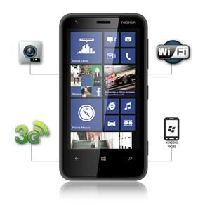 Smartphone Desbloqueado Nokia Lumia 620 Preto Tela 3.8